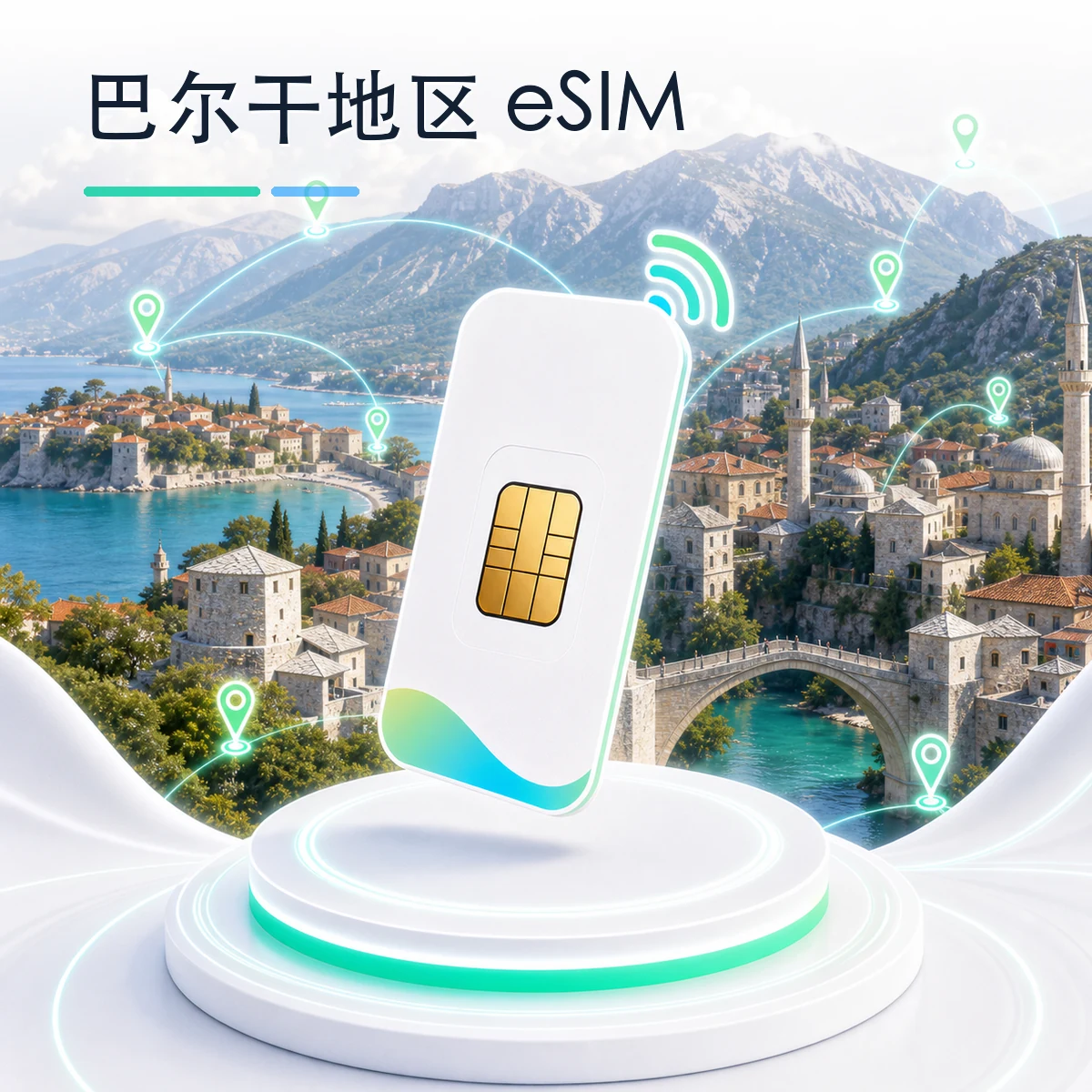 巴尔干地区 eSIM 流量套餐